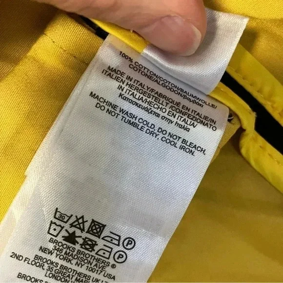 Brooks Brothers made in  Italy navy heavy cotton jacket - Picture 6 of 8